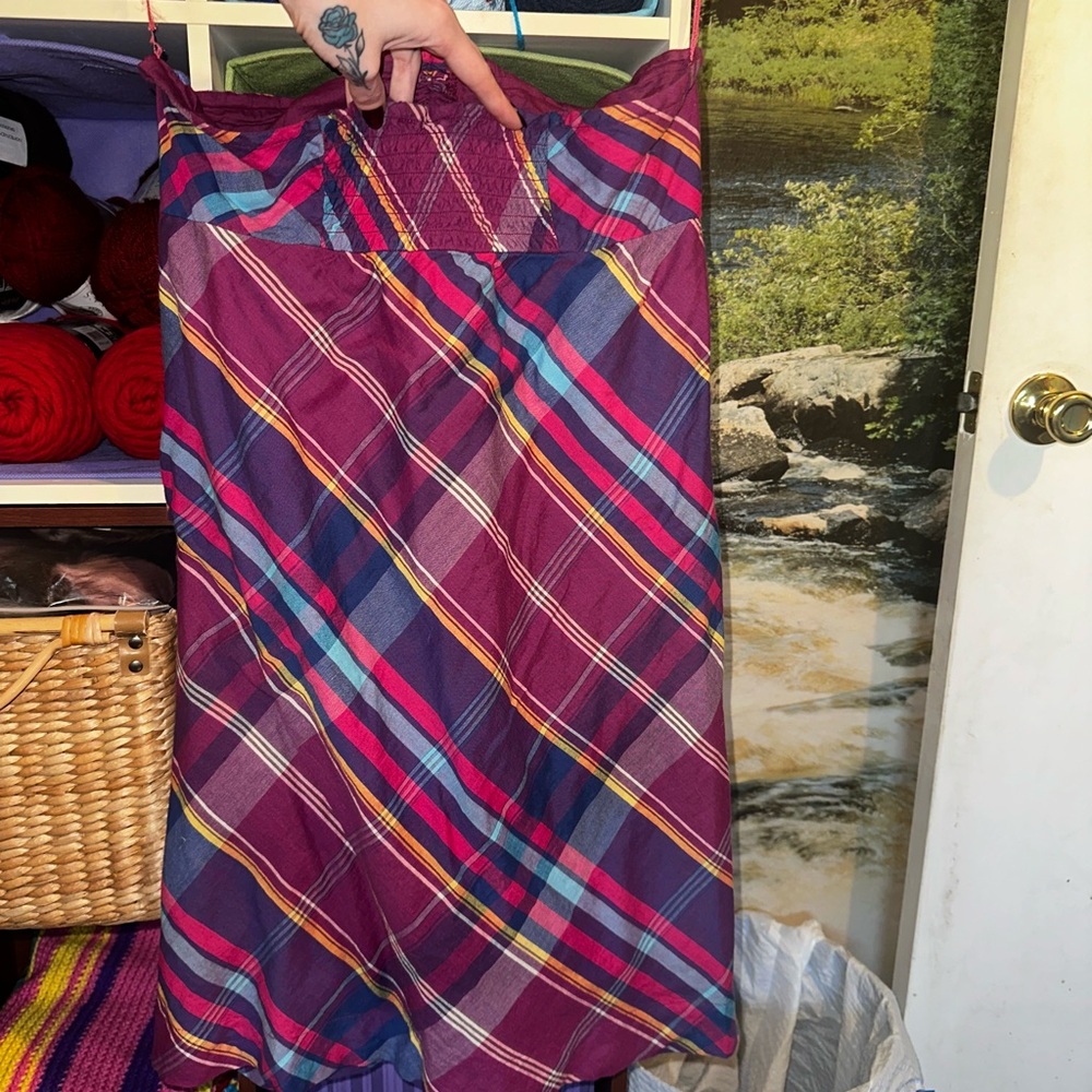 Roxy Multicolor Plaid Dress - image 2